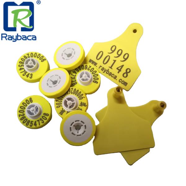 Quality Visual EID Rfid Livestock Ear Tags With Laser Printed Number wholesale