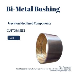 Precision Machined Components Split Self Lubricating Bimetal Bushing With