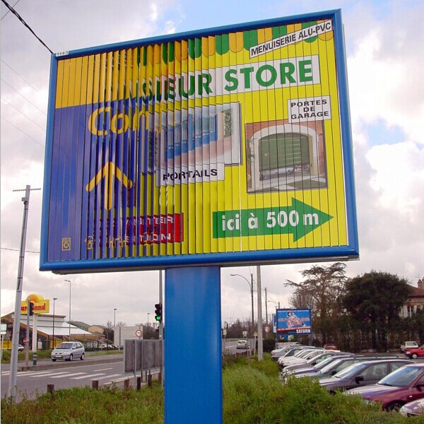 Quality one side with three ads outdoor trivision billboard wholesale