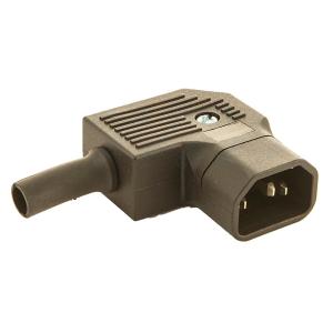 IEC 60320 Cable Mount AC Electrical Plug JA-2233-2 10A 250VAC 3PIN Screw Inlet