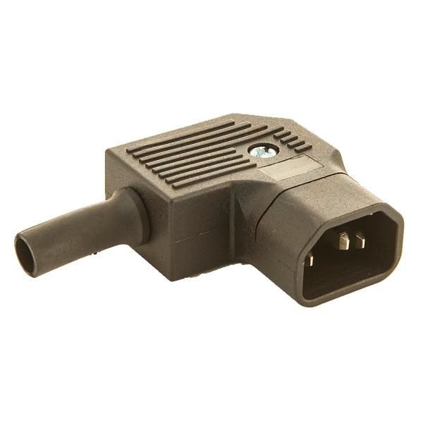 IEC 60320 Cable Mount AC Electrical Plug JA-2233-2 10A 250VAC 3PIN Screw Inlet
