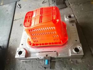 Cheap 718 Material Plastic Injection Mould , Custom Injection Molding Kitchen Trolley Plastic Basket for sale