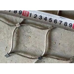 SS 316 Wire Rope Mesh 51mm For Safety Barriers