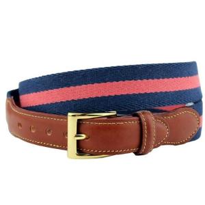 Cotton Leather Knitted Belt 3.2cm Canvas Web Belt Polyester