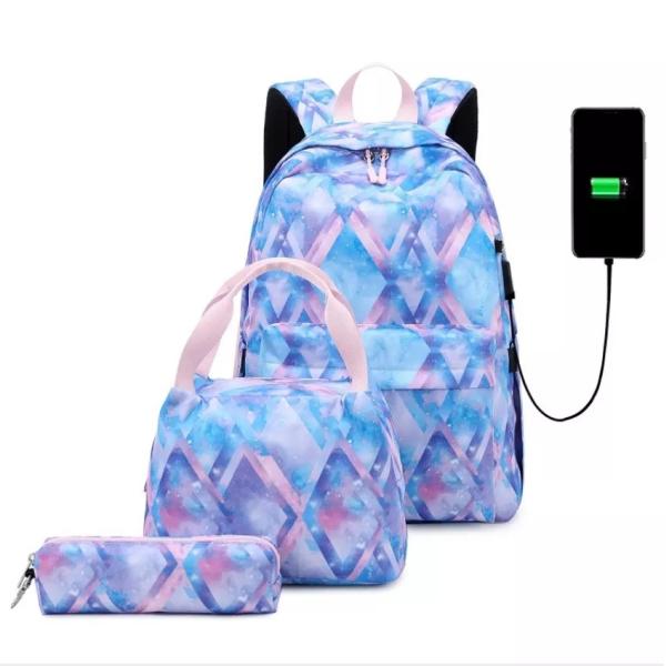 Lightweight Backpack Sets For Teens School Book Bags Sets Oxford