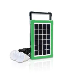 Flashlight Portable Solar Powered Generator Kit Panel For Home Emergency Backup