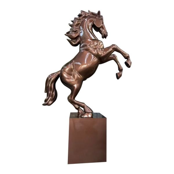 Quality Carved Bronze Horse Sculpture Perfect For Garden Park Hotel House And Villa Decoration Elegant Artistic Metal Statue wholesale