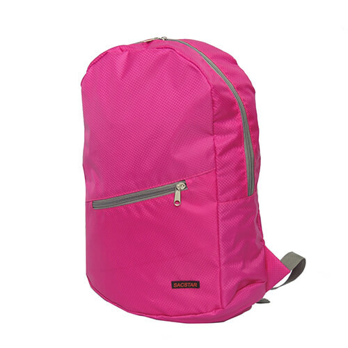 Quality Waterproof Red Foldable Traveling Backpack Long Shape For Luggage Carrying wholesale