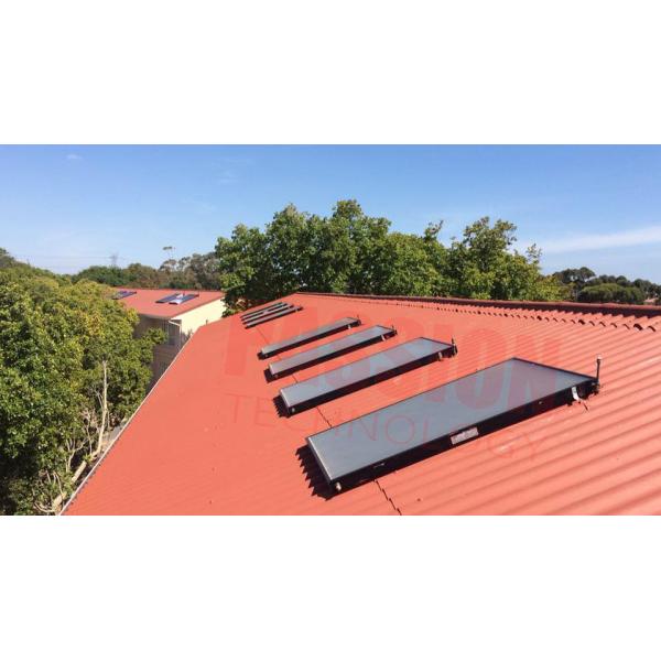 Laser Welding Flat Plate Solar Collector Blue Titanium Coating Solar Heating Collector
