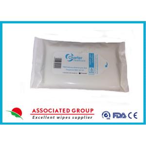 China Fresh Scent Sanitary Disinfectant Wet Wipes Calendering Nonwoven Material 40pcs on sale
