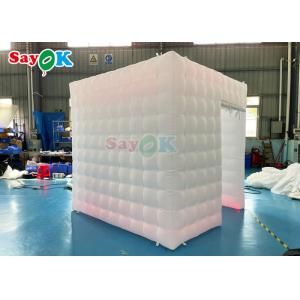 Wholesale White Inflatable LED Photo Booth Portable Inflatable Square Single