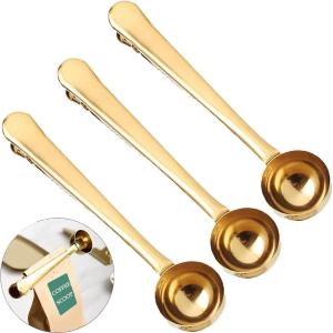 Multicolor 304 Stainless Steel Coffee Scoop With Long Handle