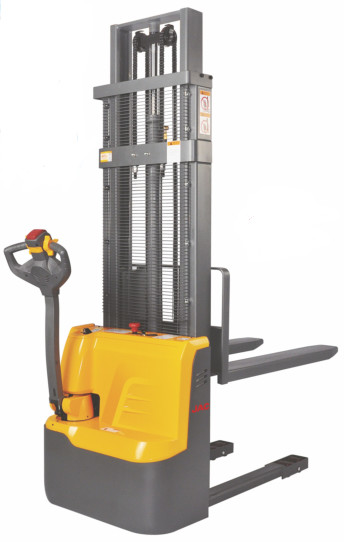 Warehouse Electric Pallet Jack Stacker , 1 Ton Pallet Stacker Forklift 3M Lift