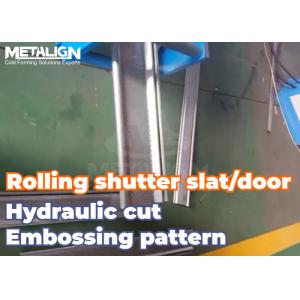 High Precision Roller Shutter Door Roll Forming Machine With Servo Feeder And