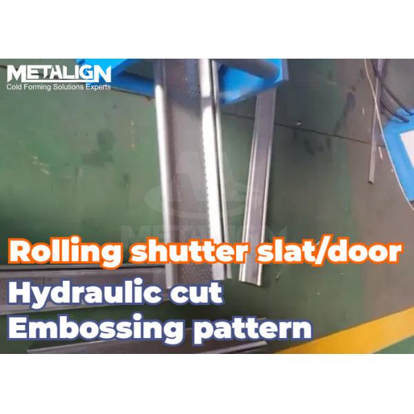 High Precision Roller Shutter Door Roll Forming Machine With Servo Feeder And