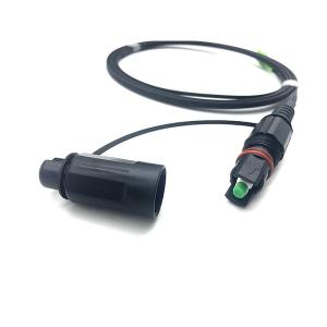 G657A1 Fiber Pre Connectorized Cable With Optitap Waterproof Adapter