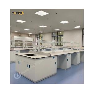 4-Drawer All Steel Lab Bench With Steel Frame Wheels And Handles