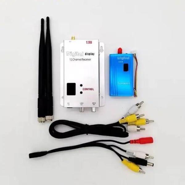 10km Long Range FPV Wireless Video Transmitter 1.5Ghz 1500mW Dronrs AV Image