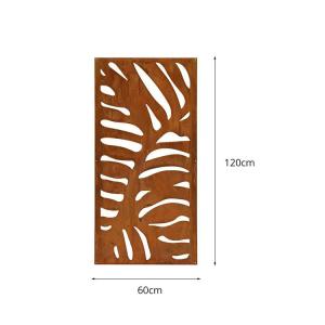 Weathering Steel Metal Garden Privacy Screen Room Partition 3mm Thickness