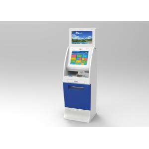 RFID Card Free Standing Kiosk , Auto Scanner A4 Laser Printer
