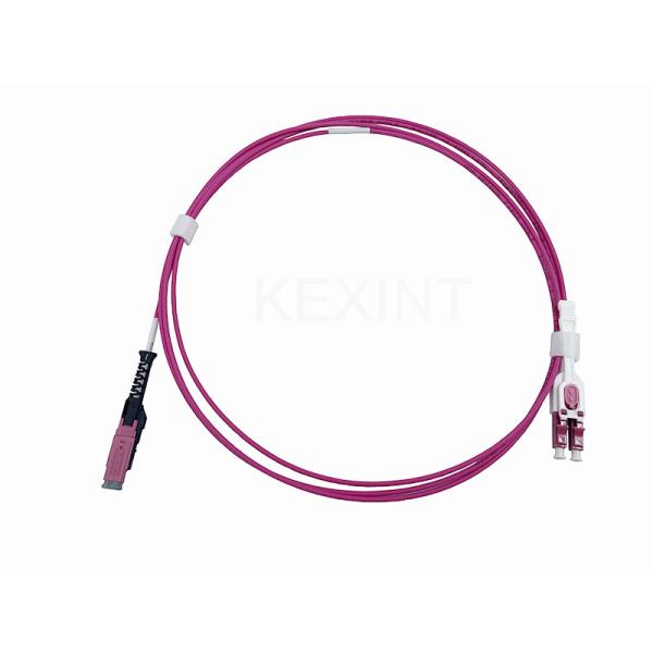 KEXINT 2M MDC UPC To LC UPC Uniboot Duplex Multimode OM4 LSZH (OFNR) 2.0mm Fiber