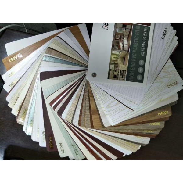 Vacuum Press Decorative Furniture Film Embossed PVC Self Adhesive Foil