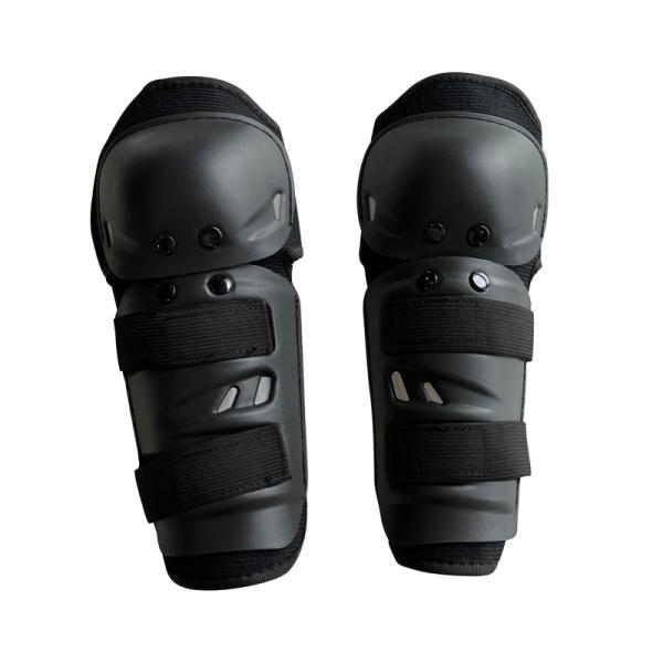 Black Elbow Knee Protectors Sets for Riding Racing One Size Fits All and Customizable