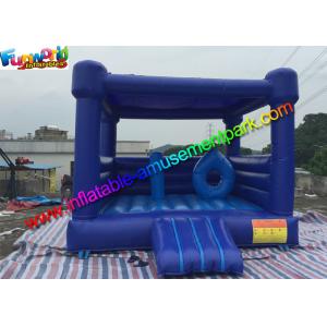 Customized Inflatable Bouncer House , Air Bouncy Castles With Removable Cover