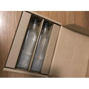 Custom printing logo corrugated folding cardboard box for oil bottle with spot