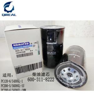 China 4D95 6D95 Engine Fuel Filter 600-311-8222 For PC120-6 PC200-5 PC200-6 Excavator on sale