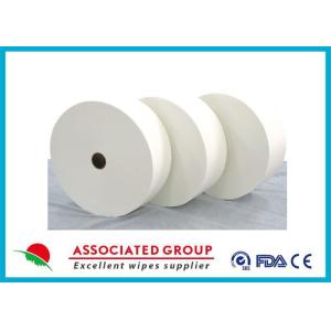 Customzied Size White Spunlace Nonwoven Fabric For Alternative Use , Ultra Soft And Thick
