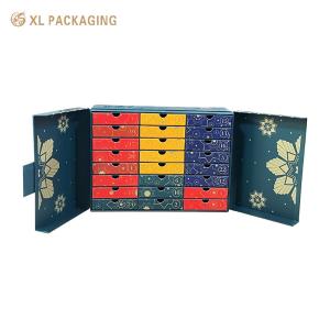 XL Packaging Custom Packaging Box Factory 24 Drawer Advent Calendar Packaging