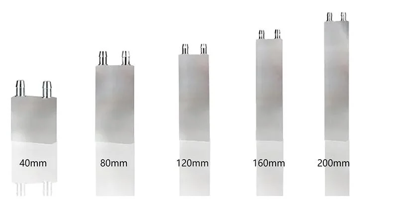 30mm 40mm 80mm 120mm CPU Aluminum Cooling Heat Sinks Optimized Water Block