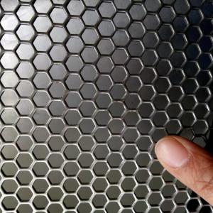 Cheap Customized Design Stainless Steel Round Hole Hexagonal Hole Perforated Sheet For Speaker Box for sale