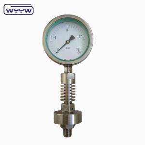 4" High Temperature Pressure Gauge Diaphragm Seal Stainless Steel Material