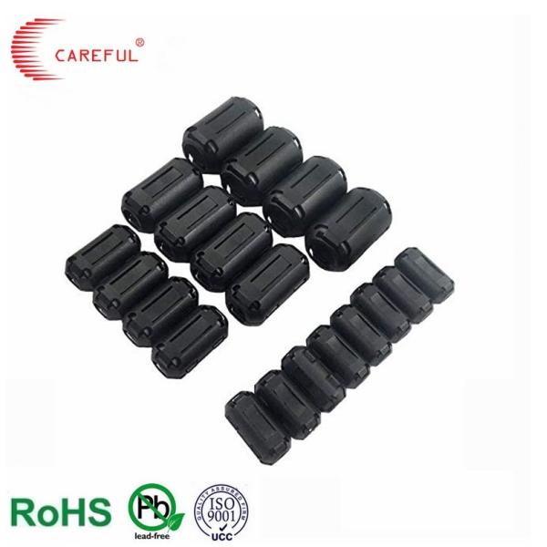 Black Plastic SCRC/SCNF Type Clip On Soft Two Pieces EMI Suppression Ferrite