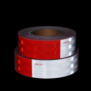 High Intensity Grade DOT-C2 Reflective Safety Tape Waterproof Red and White