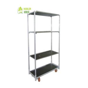 Danish Flower Trolley Hot Galvanized Danish Flower Trolley Display Rack Flower