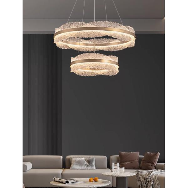 Gold Modern French Design Living Room Light Ambient Lighting Designer Choice led Chandelier
