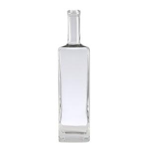Clear Glass Body Material Wine Vodka Bottle 500ml 750ml Whiskey Bottle