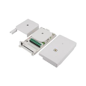 Fttx ABS Ftth 8 Port Fiber Optic Terminal Box IP66 2 In 8 Out Two Layers