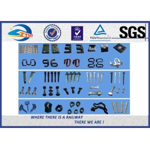 TUV OEM Rail Fastening System With 60Si2MnA HDPE Rubber Material