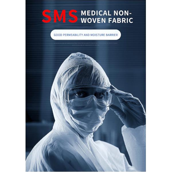 EN1186 SMS PP Painters Disposable Protective Jumpsuit Disposable Isolation Coveralls