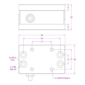 Flanged Compression Force Sensor 50N 100N 200N 300N 500N Force Transducer