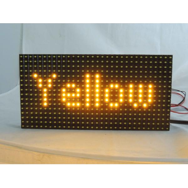 Quality Waterproof Yellow LED Screen Modules / P10 Led Display Sign 120 Degree Vewing Angle wholesale