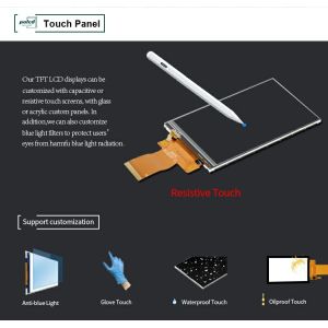 Polcd 3.95 Inch 320*480 LCD Display RGB Interface ILI9488 40pin TFT Transmissive
