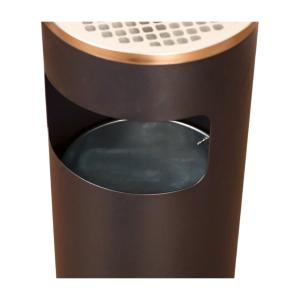 Wholesale Stainless Steel Metal Garbage Can Round Waste Bin Hotel Guestroom For