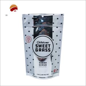 PET/PE Stand Up Ziplock Standing Pouch Gravure Printed Tear Resistance