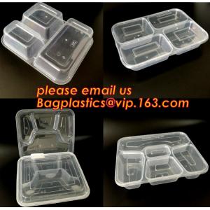 Restaurant Take Away Bento Boxes, Division Food Prep Disposable, Portion
