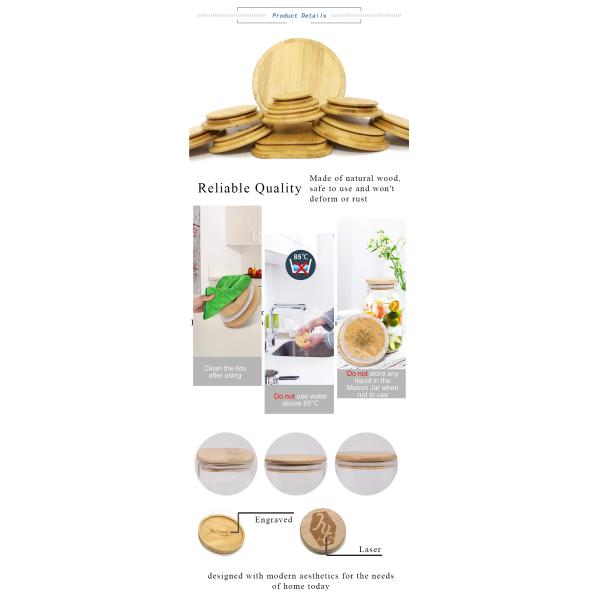 Solid Wood Mug Cup Lid